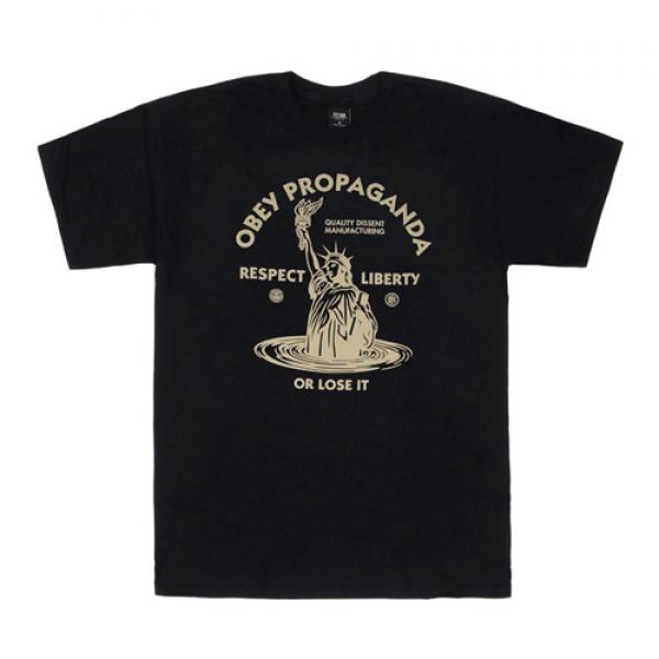 (163081359)LADY LIBERTY TEE-BLK